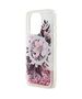 Original Case IPHONE 16 PRO Guess Hardcase Liquid Glitter Flower MagSafe (GUHMP16LLFMWTP) pink 3666339309527