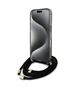 Original Case IPHONE 16 Guess Hardcase Crossbody Cord Script MagSafe (GUHMP16SHCTSGNSK) black 3666339345648