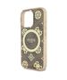 Original Case IPHONE 16 PRO MAX Guess Hardcase IML Peony On 4G Background MagSafe (GUHMP16XH4PYEEW) brown 3666339300081