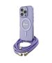 Original Case IPHONE 16 PRO MAX Guess Hardcase Crossbody Cord Script MagSafe (GUHMP16XHCTSGNSU) purple 3666339345877