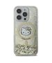 Original Case IPHONE 16 PRO Hello Kitty Hardcase Liquid Glitter Fever MagSafe (HKHMP16LLGDIH) gold & white 3666339322328