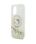 Original Case IPHONE 16 Hello Kitty Hardcase Liquid Glitter Fever MagSafe (HKHMP16SLGDIH) gold & white 3666339322304