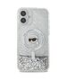 Original Case IPHONE 16 PLUS Karl Lagerfeld Hardcase Liquid Glitter Karl Head MagSafe (KLHMP16MLGKISGH) transparent 3666339319175