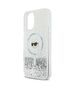 Original Case IPHONE 16 Karl Lagerfeld Hardcase Liquid Glitter Karl Head MagSafe (KLHMP16SLGKISGH) transparent 3666339319168