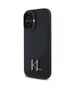 Original Case IPHONE 16 Karl Lagerfeld Hardcase Silicone Shadow Metal Initial MagSafe (KLHMP16SSCMKMPCK) black 3666339317928