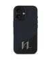 Original Case IPHONE 16 Karl Lagerfeld Hardcase Silicone Shadow Metal Initial MagSafe (KLHMP16SSCMKMPCK) black 3666339317928