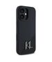 Original Case IPHONE 16 Karl Lagerfeld Hardcase Silicone Shadow Metal Initial MagSafe (KLHMP16SSCMKMPCK) black 3666339317928