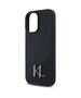 Original Case IPHONE 16 Karl Lagerfeld Hardcase Silicone Shadow Metal Initial MagSafe (KLHMP16SSCMKMPCK) black 3666339317928