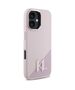 Original Case IPHONE 16 Karl Lagerfeld Hardcase Silicone Shadow Metal Initial MagSafe (KLHMP16SSCMKMPCP) pink 3666339317966