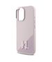 Original Case IPHONE 16 Karl Lagerfeld Hardcase Silicone Shadow Metal Initial MagSafe (KLHMP16SSCMKMPCP) pink 3666339317966