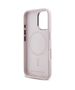 Original Case IPHONE 16 Karl Lagerfeld Hardcase Silicone Shadow Metal Initial MagSafe (KLHMP16SSCMKMPCP) pink 3666339317966