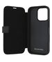 Original Case IPHONE 16 PRO Mercedes Bookcase Leather Wood Imitation (MEBKP16L23RBGVK) black 3666339364588