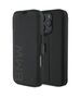 Original Case IPHONE 16 PRO BMW Bookcase Signature Leather Wordmark (BMBKP16L23RMRLK) black 3666339364540