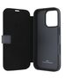 Original Case IPHONE 16 PRO BMW Bookcase Signature Leather Wordmark (BMBKP16L23RMRLK) black 3666339364540