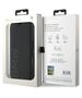 Original Case IPHONE 16 PRO BMW Bookcase Signature Leather Wordmark (BMBKP16L23RMRLK) black 3666339364540