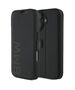 Original Case IPHONE 16 BMW Bookcase Signature Leather Wordmark (BMBKP16S23RMRLK) black 3666339364526