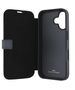 Original Case IPHONE 16 BMW Bookcase Signature Leather Wordmark (BMBKP16S23RMRLK) black 3666339364526