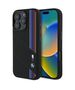 Original Case IPHONE 16 PRO BMW Hardcase Silicone Cut Tricolor Lines MagSafe (BMHMP16L23SCUK) black 3666339325145