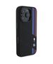 Original Case IPHONE 16 PRO BMW Hardcase Silicone Cut Tricolor Lines MagSafe (BMHMP16L23SCUK) black 3666339325145