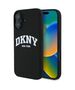 Original Case IPHONE 16 DKNY Hardcase Silicone White Printed Logo MagSafe (DKHMP16SSNYACH) black 3666339335106