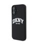 Original Case IPHONE 16 DKNY Hardcase Silicone White Printed Logo MagSafe (DKHMP16SSNYACH) black 3666339335106