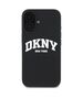 Original Case IPHONE 16 DKNY Hardcase Silicone White Printed Logo MagSafe (DKHMP16SSNYACH) black 3666339335106