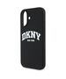 Original Case IPHONE 16 DKNY Hardcase Silicone White Printed Logo MagSafe (DKHMP16SSNYACH) black 3666339335106