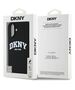 Original Case IPHONE 16 DKNY Hardcase Silicone White Printed Logo MagSafe (DKHMP16SSNYACH) black 3666339335106