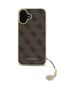 Original Case IPHONE 16 PLUS Guess Hardcase 4G Charms Collection (GUHCP16MGF4GBR) brown 3666339345938