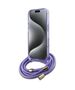 Original Case IPHONE 16 Guess Hardcase Crossbody Cord Script MagSafe (GUHMP16SHCTSGNSU) purple 3666339345846