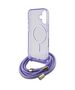 Original Case IPHONE 16 Guess Hardcase Crossbody Cord Script MagSafe (GUHMP16SHCTSGNSU) purple 3666339345846