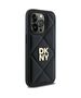 Original Case IPHONE 14 PRO DKNY Quilted Stack Logo (DKHCP14LPQDSLK) black 3666339260934