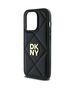 Original Case IPHONE 14 PRO DKNY Quilted Stack Logo (DKHCP14LPQDSLK) black 3666339260934