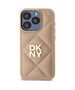 Original Case IPHONE 15 PRO DKNY Quilted Stack Logo (DKHCP15LPQDSLE) beige 3666339261115