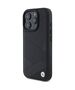 Original Case BMW hardcase Signature Leather Crossing Lines Pattern BMHCP16L23RCGPK for Iphone 16 Pro Black 3666339323547