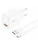 Foneng Charger Foneng EU54 USB-A, 3A (White) + cable USB-A to USB-C 070059  EU54 Type-C έως και 12 άτοκες δόσεις 6970462512295