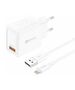 Foneng Charger Foneng EU54 USB-A, 3A (White) + cable USB-A to Lightning 070060  EU54 iPhone έως και 12 άτοκες δόσεις 6970462512370