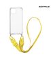 Θήκη Σιλικόνης με Strap Sonique Armor Clear Apple iPhone 15 Plus Κίτρινο 5201101943103