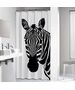 Zebra 180x200 black κουρτίνα μπάνιου πλαστική Sealskin