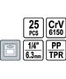 VOREL ΚΛΕΙΔΙΑ ΤΑΦ ΚΑΣΤ ΣΕΤ ΜYTΕΣ 25ΤΜΧ VOREL CrV 65105 21165105 ΤΕΜΑΧΙΟ εως 12 άτοκες δόσεις