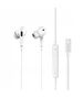 Wired In-Ear Earphones with 1.2m USB-C Cable and Microphone Jellico EP3A white 6974929202040