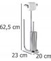 Wenko Stojak na papier toaletowy i szczotkę do WC, UNIVERSALO - 3 w 1, WENKO