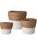 Home Styling Collection Kosze do przechowywania rattanowe, 3 sztuki