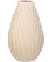 Giftdecor Ceramiczny wazon DIAGONAL STRIPE, beżowy