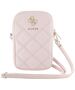 Guess Zipper Phone Bag - Guess (GUWBZZPSQSSGP) - Pink 3666339210700 έως 12 άτοκες Δόσεις