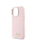 Guess Case for iPhone 16 Pro - Guess Silicone Script Metal Logo & Frame (GUHCP16LSMBSLP) - Pink 3666339344276 έως 12 άτοκες Δόσεις