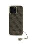 Guess Case for iPhone 16 Pro Max - Guess Hardcase 4G Charms Collection (GUHCP16XGF4GBR) - Brown 3666339345952 έως 12 άτοκες Δόσεις