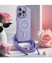 Guess Case for iPhone 16 Pro Max - Guess IML Crossbody Cord Cord Script MagSafe (GUHMP16LHCTSGNSU) - Purple 3666339345860 έως 12 άτοκες Δόσεις