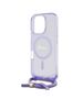 Guess Case for iPhone 16 Pro Max - Guess IML Crossbody Cord Cord Script MagSafe (GUHMP16LHCTSGNSU) - Purple 3666339345860 έως 12 άτοκες Δόσεις