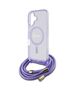 Guess Case for iPhone 16 - Guess IML Crossbody Crossbody Cord Script MagSafe (GUHMP16SHCTSGNSU) - Purple 3666339345846 έως 12 άτοκες Δόσεις